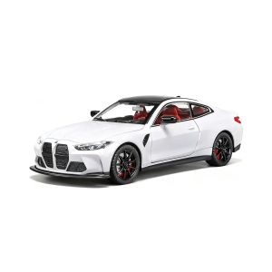 Метална кола BMW M4 Coupe, Бял, 1:24, Без опаковка