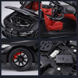 Метална кола BMW M4 Coupe, Черен, 1:24, Без опаковка