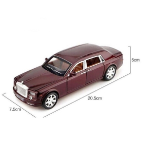 Металнa кола със звук и светлини Rolls-Royce Phantom, бордо