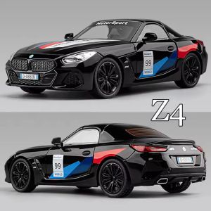 Метална кола BMW Z4 M40i Motorsport, 1:24, Черен, Без опаковка