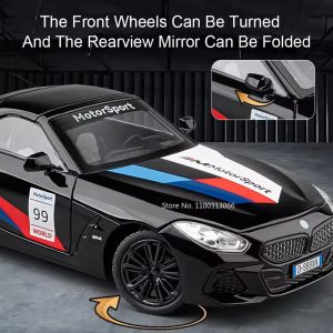 Метална кола BMW Z4 M40i Motorsport, 1:24, Черен, Без опаковка