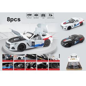 Метална кола BMW Z4 M40i Motorsport, 1:24, Черен, Без опаковка