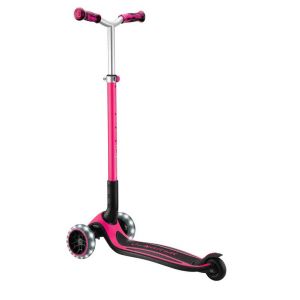 Сгъваема тротинетка за деца над 4 години GLOBBER ACE LIGHTS, розова