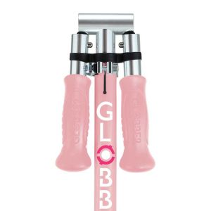 Детска сгъваема тротинетка с две светещи колела Globber Flow Foldable Junior Lights - розова