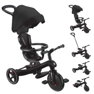 Триколка 4 в 1 GLOBBER EXPLORER TRIKE със сенник, черна