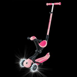 Тротинетка с родителски контрол GO UP DELUXE LIGHTS, пастелно розова