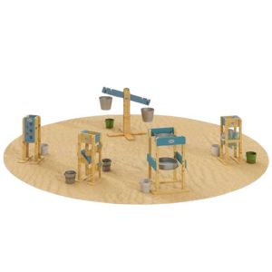 Дървена детска кула за игра с пясък Classic World Educational, 3+ години