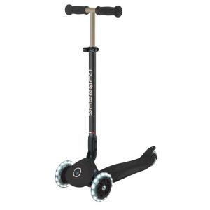 Тротинетка 5 в 1 GLOBBER GO UP DELUXE LIGHTS 360° - черна