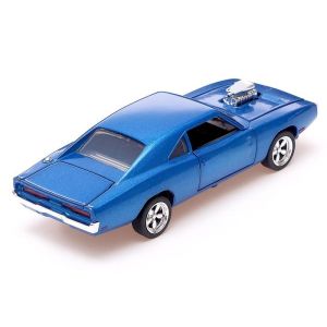 Метален автомобил Dodge Charger Fast & Furious, Die-Cast модел, 1:24, Син, Без опаковка