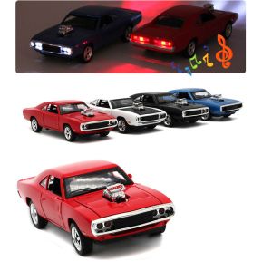 Метален автомобил Dodge Charger Fast & Furious, Die-Cast модел, 1:24, Червен, Без опаковка