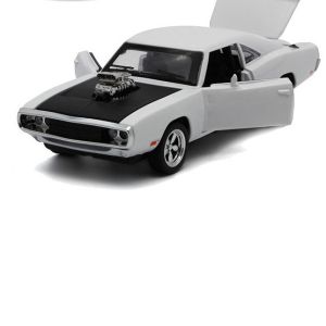 Метален автомобил Dodge Charger Fast & Furious, Die-Cast модел, 1:24, Бял, Без опаковка