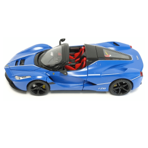 Метален автомобил Ferrari LaFerrari Aperta, Die-Cast модел, 1:22, Син, Без опаковка