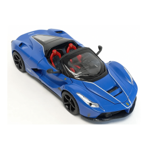 Метален автомобил Ferrari LaFerrari Aperta, Die-Cast модел, 1:22, Син, Без опаковка