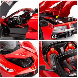 Метален автомобил Ferrari LaFerrari Aperta, Die-Cast модел, 1:22, Червен, Без опаковка