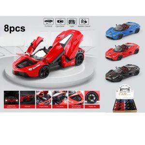 Метален автомобил Ferrari LaFerrari Aperta, Die-Cast модел, 1:22, Червен, Без опаковка