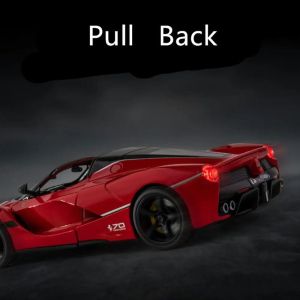 Метален автомобил Ferrari LaFerrari Aperta, Die-Cast модел, 1:22, Червен, Без опаковка