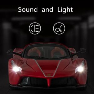 Метален автомобил Ferrari LaFerrari Aperta, Die-Cast модел, 1:22, Червен, Без опаковка