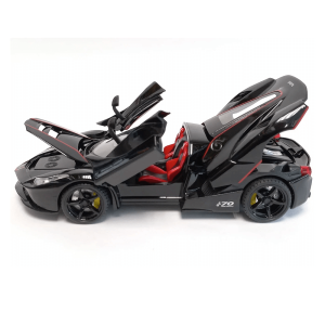 Метален автомобил Ferrari LaFerrari Aperta, Die-Cast модел, 1:22, Черен, Без опаковка