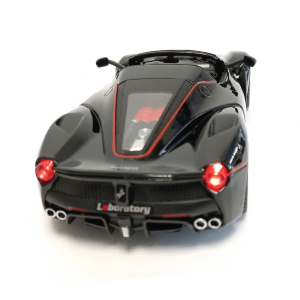 Метален автомобил Ferrari LaFerrari Aperta, Die-Cast модел, 1:22, Черен, Без опаковка