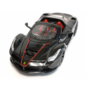 Метален автомобил Ferrari LaFerrari Aperta, Die-Cast модел, 1:22, Черен, Без опаковка