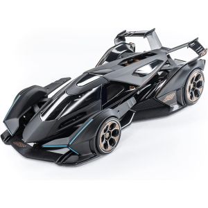 Метален автомобил Lamborghini V12 Vision GT, Die-Cast модел, 1:24, Черен, Без опаковка
