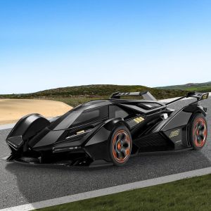 Метален автомобил Lamborghini V12 Vision GT, Die-Cast модел, 1:24, Черен, Без опаковка