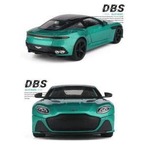 Метален автомобил Aston Martin DBS Superleggera, Die-Cast модел, 1:24, Зелен, Без опаковка