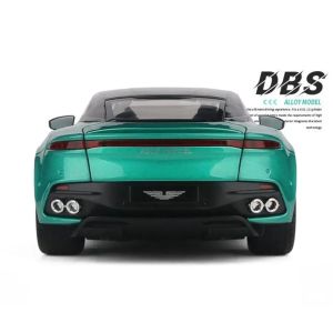Метален автомобил Aston Martin DBS Superleggera, Die-Cast модел, 1:24, Зелен, Без опаковка