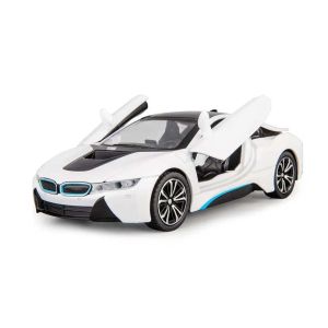 Метален автомобил BMW i8, Die-Cast модел, 1:24, Бял, Без опаковка
