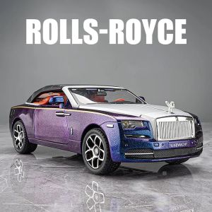 Метална кола Rolls-Royce Dawn Cabriolet 1:24, лилаво-син преливащ цвят