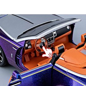Метална кола Rolls-Royce Dawn Cabriolet 1:24, лилаво-син преливащ цвят