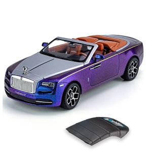 Метална кола Rolls-Royce Dawn Cabriolet 1:24, лилаво-син преливащ цвят