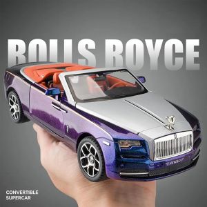 Метална кола Rolls-Royce Dawn Cabriolet 1:24, лилаво-син преливащ цвят
