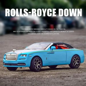 Метална кола Rolls-Royce Dawn Cabriolet 1:24, синя