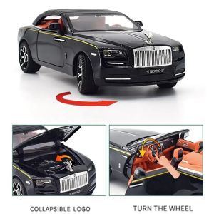 Метална кола Rolls-Royce Dawn Cabriolet 1:24, черна