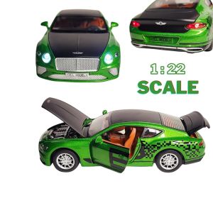Метална кола Bentley Continental GT 1:22, зелена