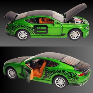 Метална кола Bentley Continental GT 1:22, зелена