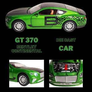Метална кола Bentley Continental GT 1:22, зелена
