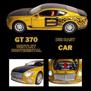 Метална кола Bentley Continental GT 1:22, златиста