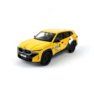 Метална кола BMW XM Taxi 1:24, Жълта, Без опаковка