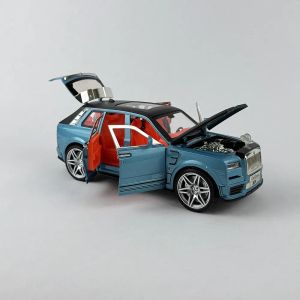 Метална кола Rolls-Royce Cullinan 1:24, Син, Без опаковка