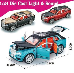 Метална кола Rolls-Royce Cullinan 1:24, Червен, Без опаковка