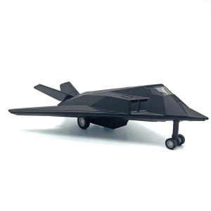 Метален самолет F-117 Nighthawk, Черен, Без опаковка