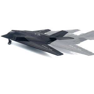 Метален самолет F-117 Nighthawk, Черен, Без опаковка
