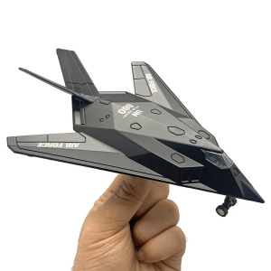 Метален самолет F-117 Nighthawk, Черен, Без опаковка