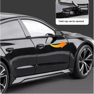 Метален автомобил Audi RS7 Sportback с ключ-дистанционно за светлини и звук, 1:18, черен