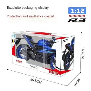 Метален мотор Yamaha R3 1:12 – черен спортен модел