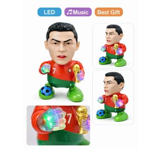 Танцуваща музикална фигурка Кристиано Роналдо с LED светлини и звук