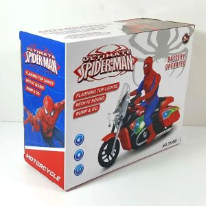 Играчка мотор със Спайдърмен, светлини, звук 