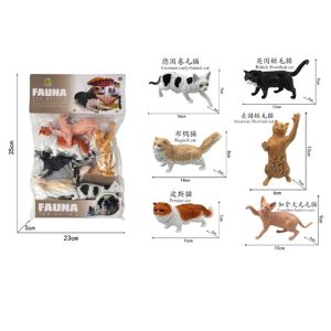 Комплект фигурки котки FAUNA – 6 броя